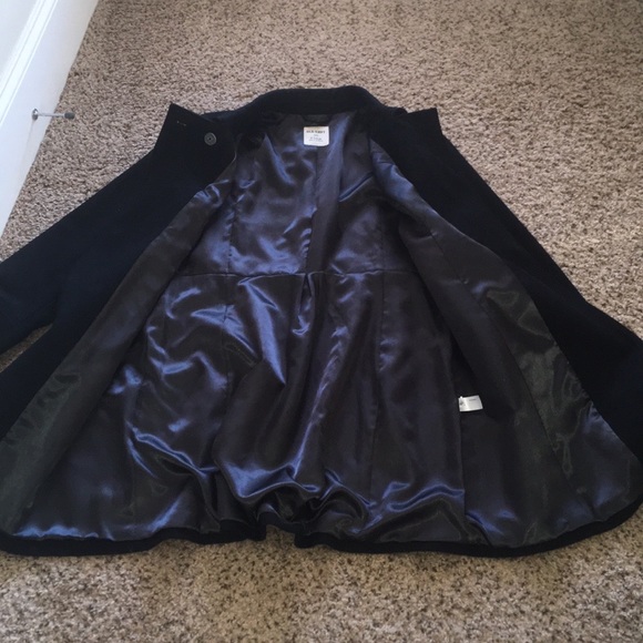 SOLD!! Old Navy Black Long Peacoat Sz XL - Picture 5 of 10